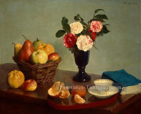 Nature morte 1866 peintre Henri Fantin Latour floral Peintures à l'huile